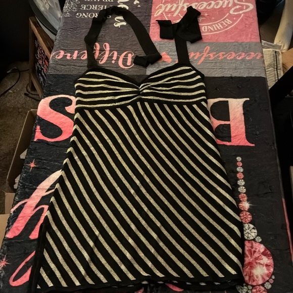 bebe Tops - Bebe Wrap Around Neck Top